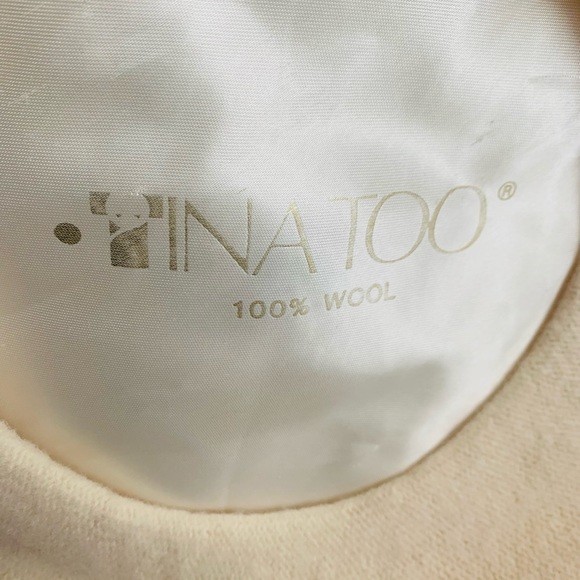 Inatoo Wool Cream Beret - Picture 4 of 5
